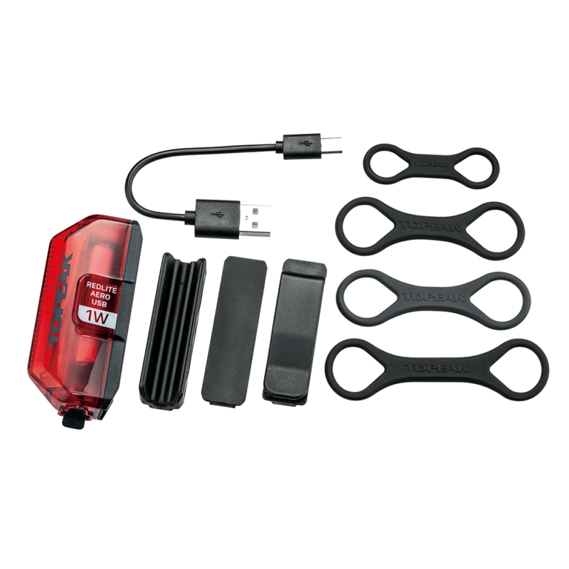 TOPEAK LUCE POSTERIORE BICI REDLITE AERO USB 1W