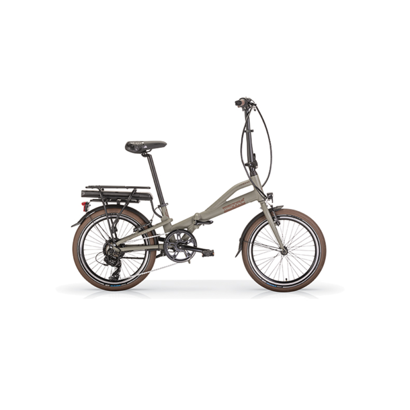 MBM METRO' 20'' VERDE MILITARE PIEGHEVOLE BICI A PEDALATA ASSISTITA