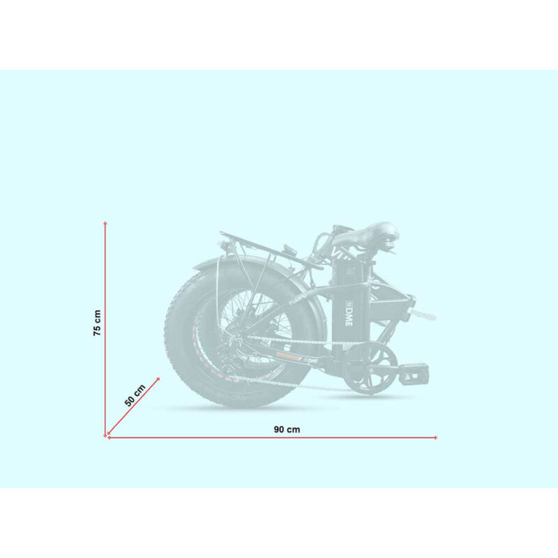 DME FAT BIKE ELETTRICA VULCANO DELUXE V2.4.6 500W NERO